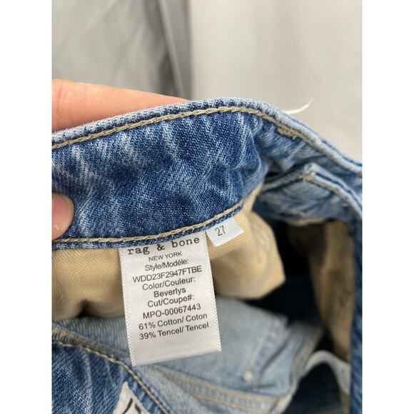 Rag & Bone 27 Baggy Dre Featherweight Low Rise Boyfriend Jeans in beverlys - Picture 6 of 7